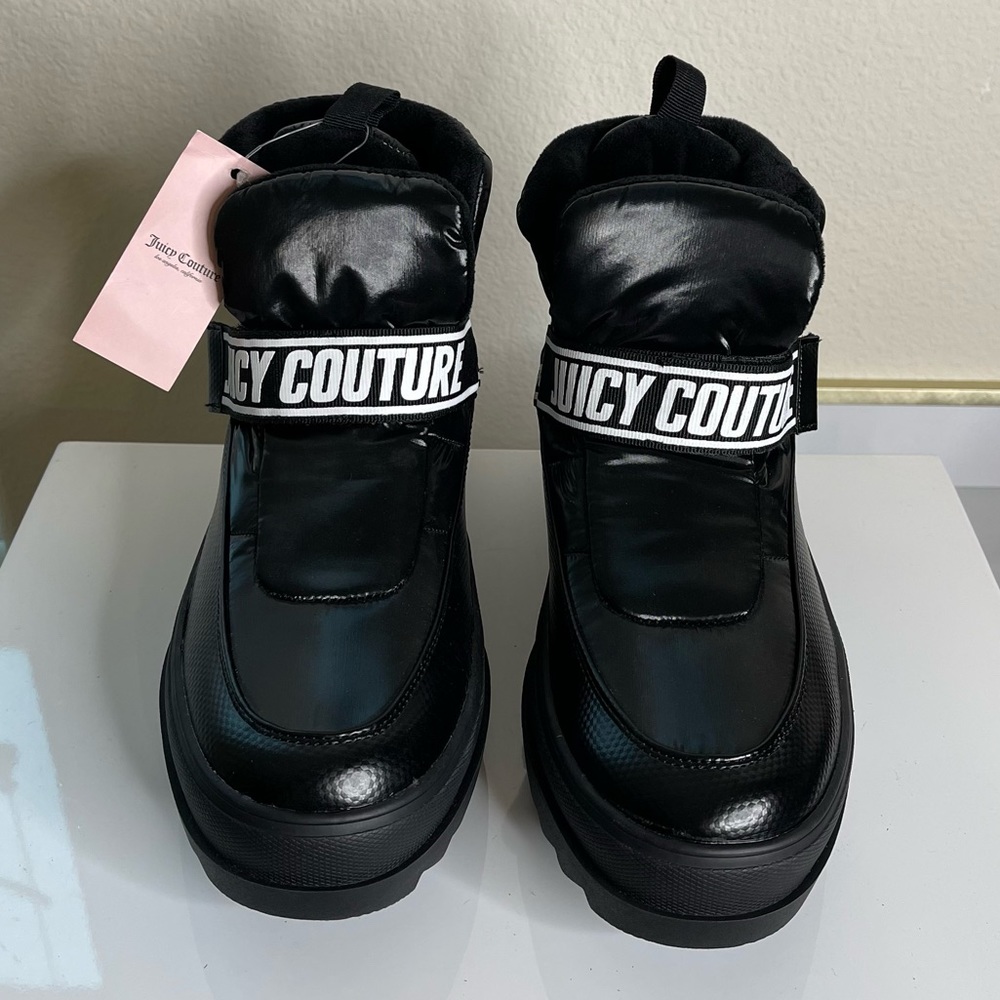 NWT Juicy Couture Women's Veronica Snow Boots Size 10 Waterproof Winter Black